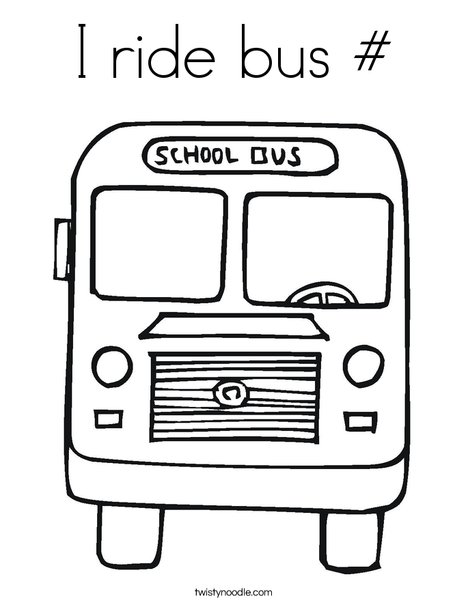 Back to School Bus Coloring Page