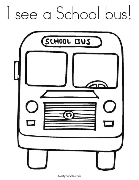 Back to School Bus Coloring Page