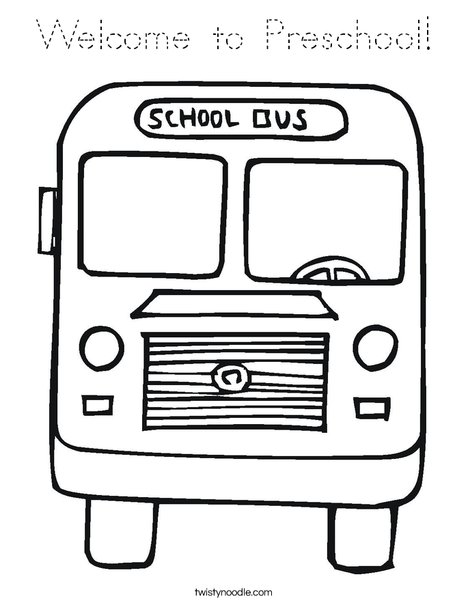 Back to School Bus Coloring Page