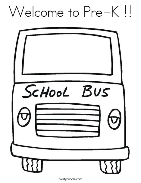 Yellow School Bus Coloring Page