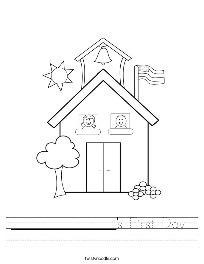 ________________'s First Day  Worksheet