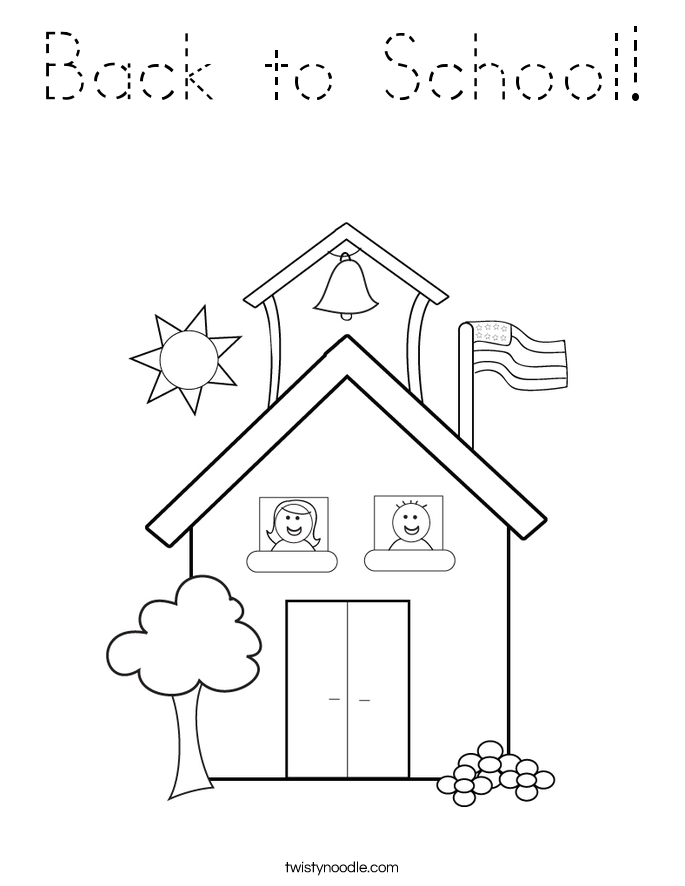 Back to School! Coloring Page