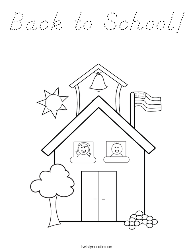 Back to School! Coloring Page