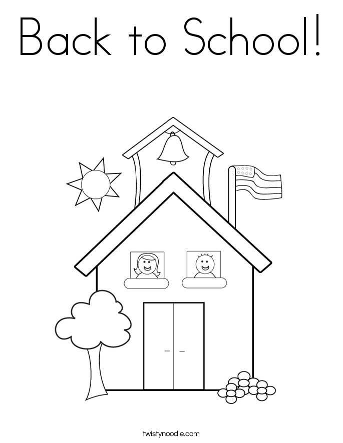 Back to School! Coloring Page