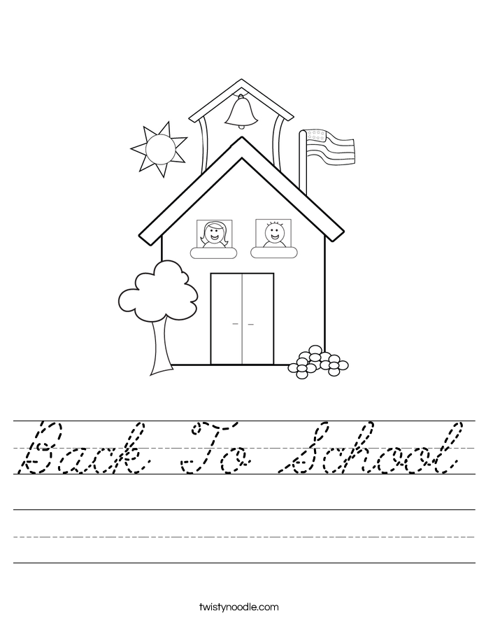 Back To School Worksheet