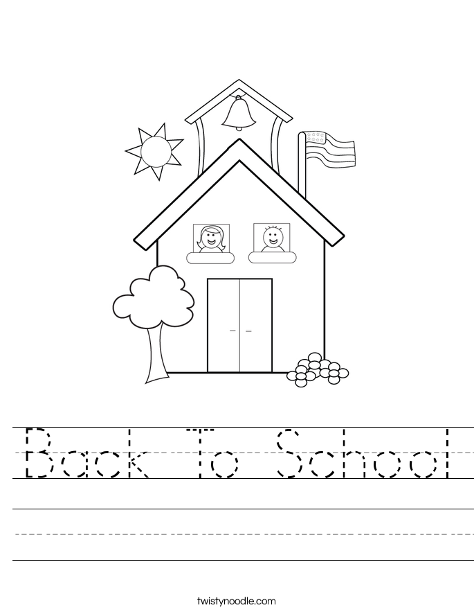 Back To School Worksheet