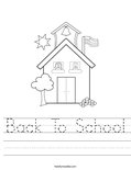 Back To School Worksheet