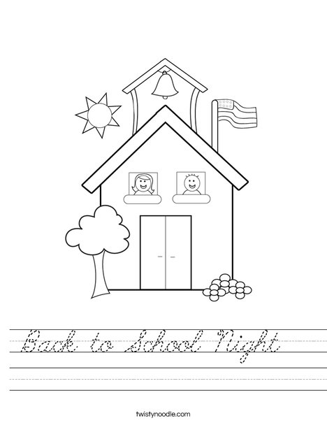 School with Kids Worksheet