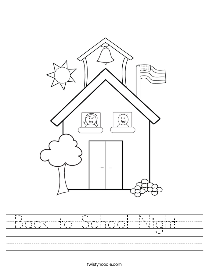 Back to School Night   Worksheet
