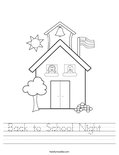 Back to School Night   Worksheet