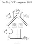 First Day Of Kindergarten 2011 Coloring Page