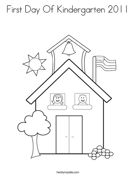 School with Kids Coloring Page