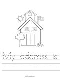 My address is Worksheet