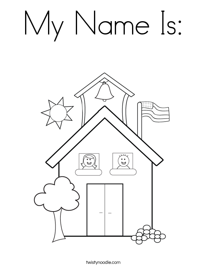 My Name Is: Coloring Page