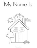 My Name Is:Coloring Page