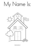 My Name Is: Coloring Page