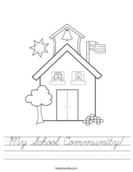 School with Kids Worksheet