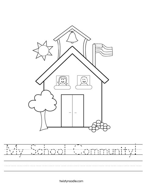 School with Kids Worksheet