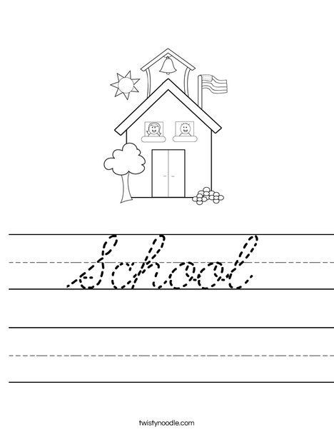 School with Kids Worksheet