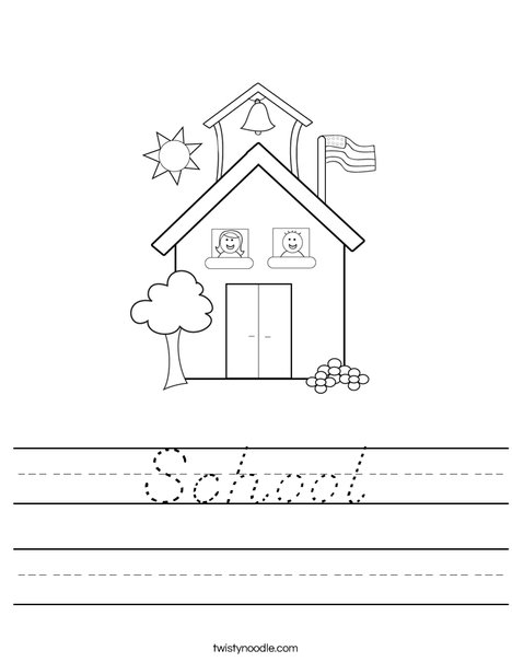 School with Kids Worksheet