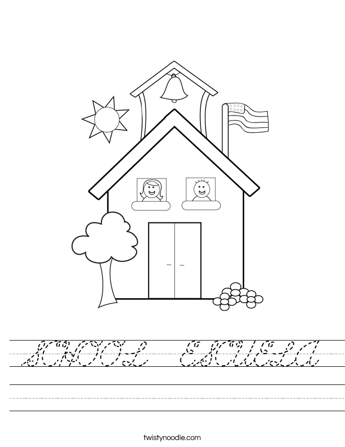 SCHOOL  ESCUELA Worksheet