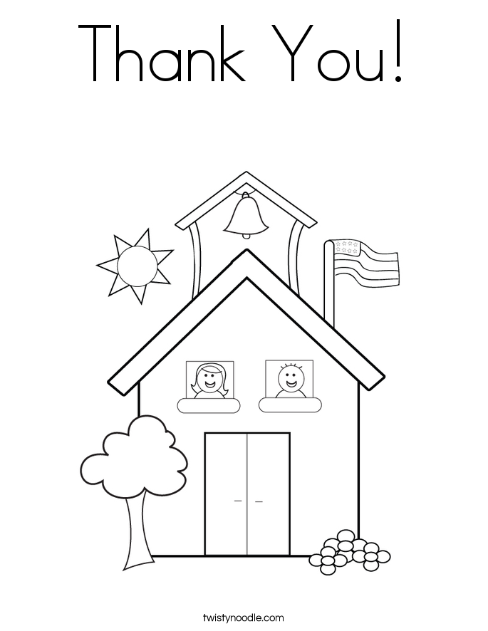 Thank You! Coloring Page