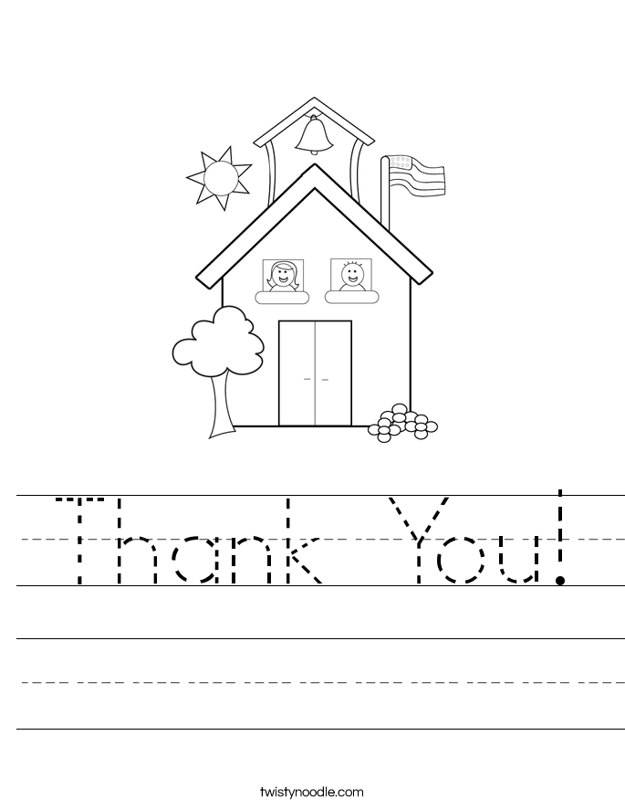 Thank You! Worksheet