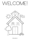 WELCOME! Coloring Page