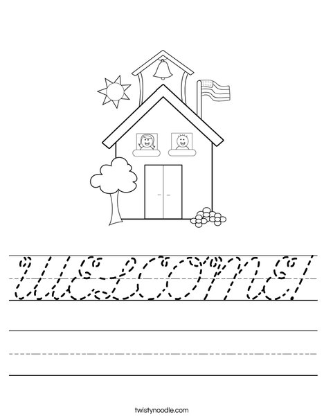 School with Kids Worksheet