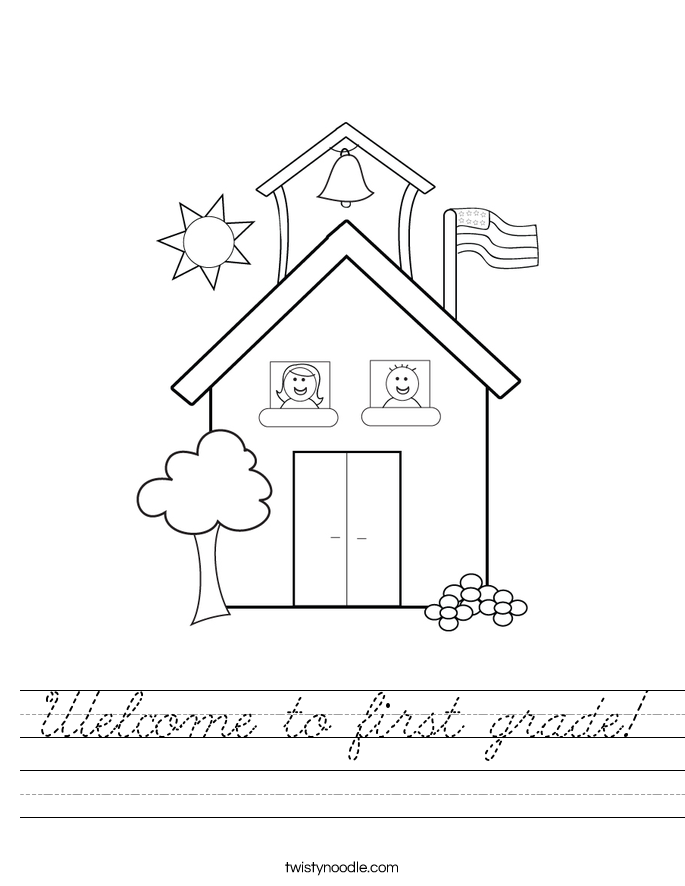 Welcome to first grade! Worksheet