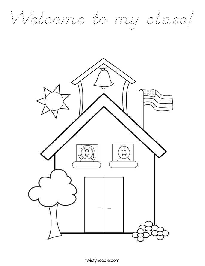 Welcome to my class! Coloring Page