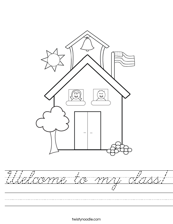 Welcome to my class! Worksheet