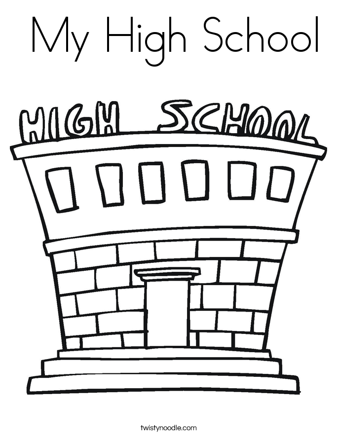  My High School Coloring Page