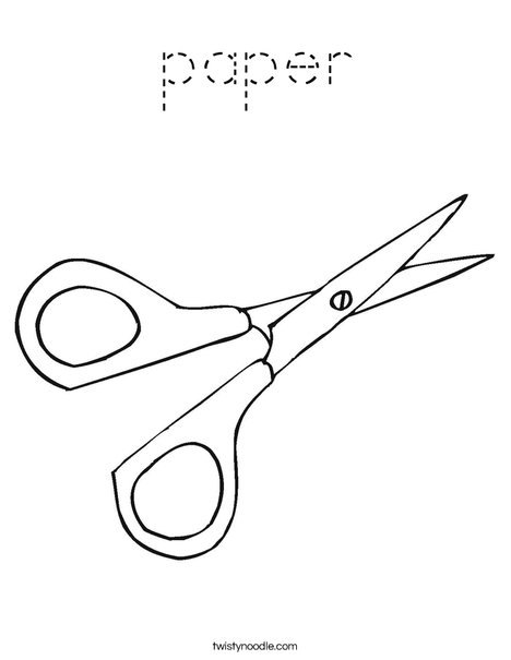 Scissors Coloring Page