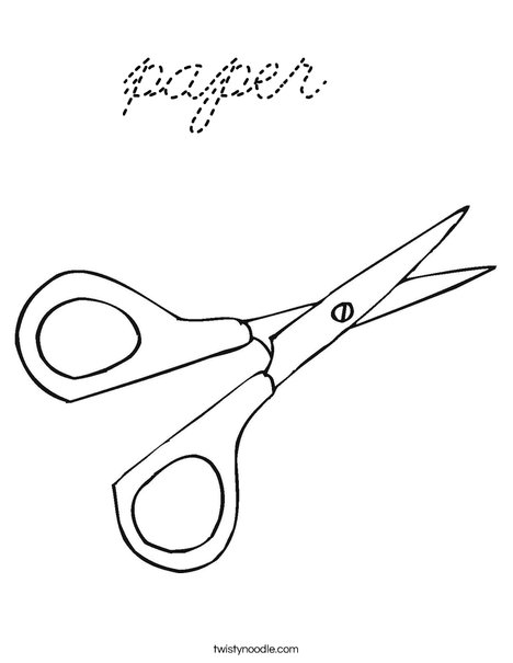 Scissors Coloring Page