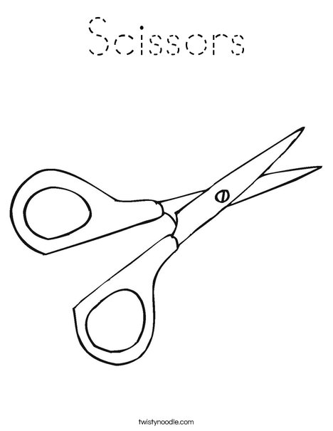 Scissors Coloring Page