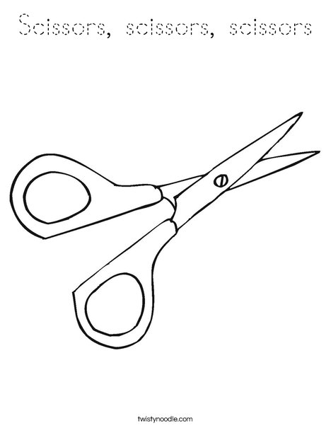 Scissors Coloring Page