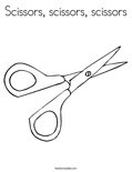Scissors, scissors, scissors Coloring Page