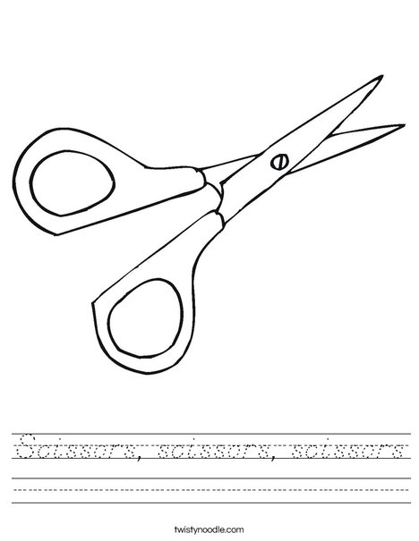 Scissors Worksheet