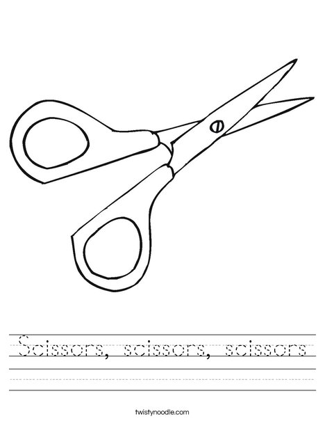 Scissors Worksheet
