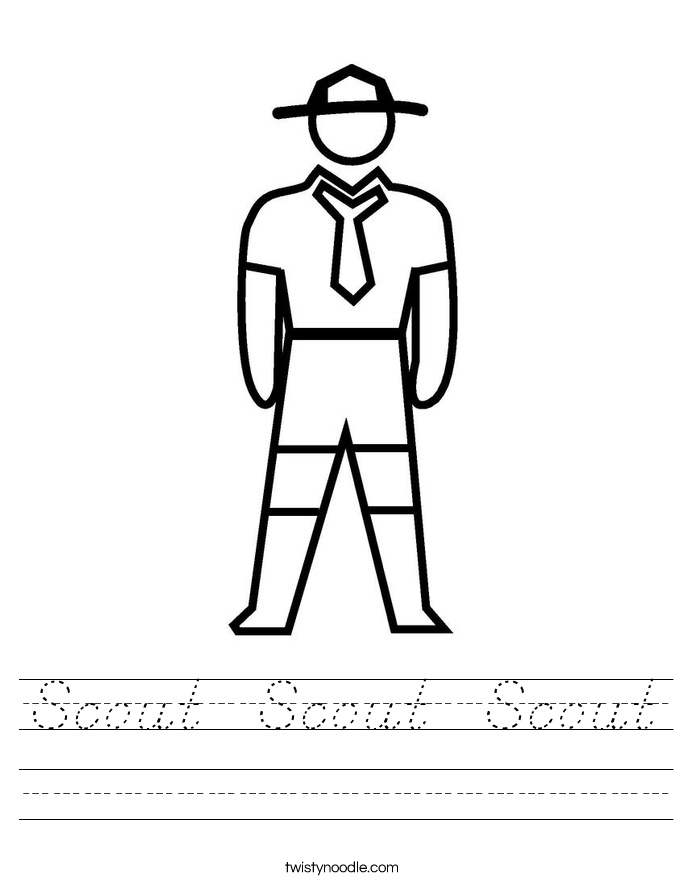 Scout  Scout  Scout Worksheet