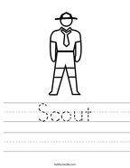 Scout Handwriting Sheet