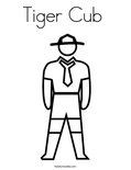 Tiger Cub  Coloring Page