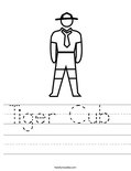 Tiger Cub  Worksheet