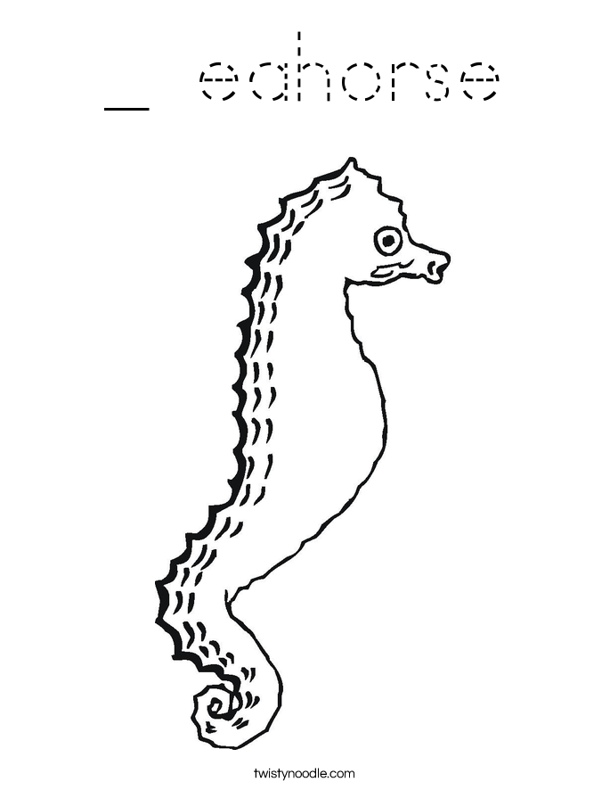 _ eahorse Coloring Page
