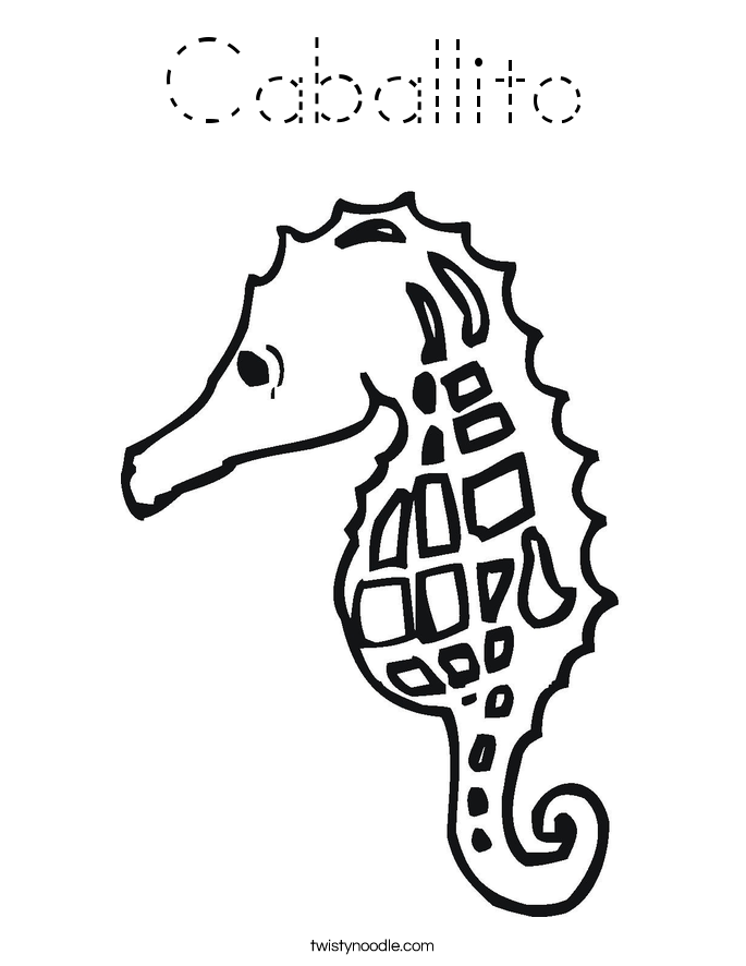 Caballito Coloring Page