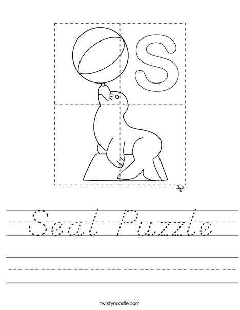Seal Puzzle Worksheet