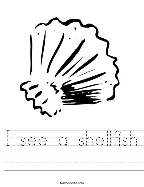 Seashell Worksheet