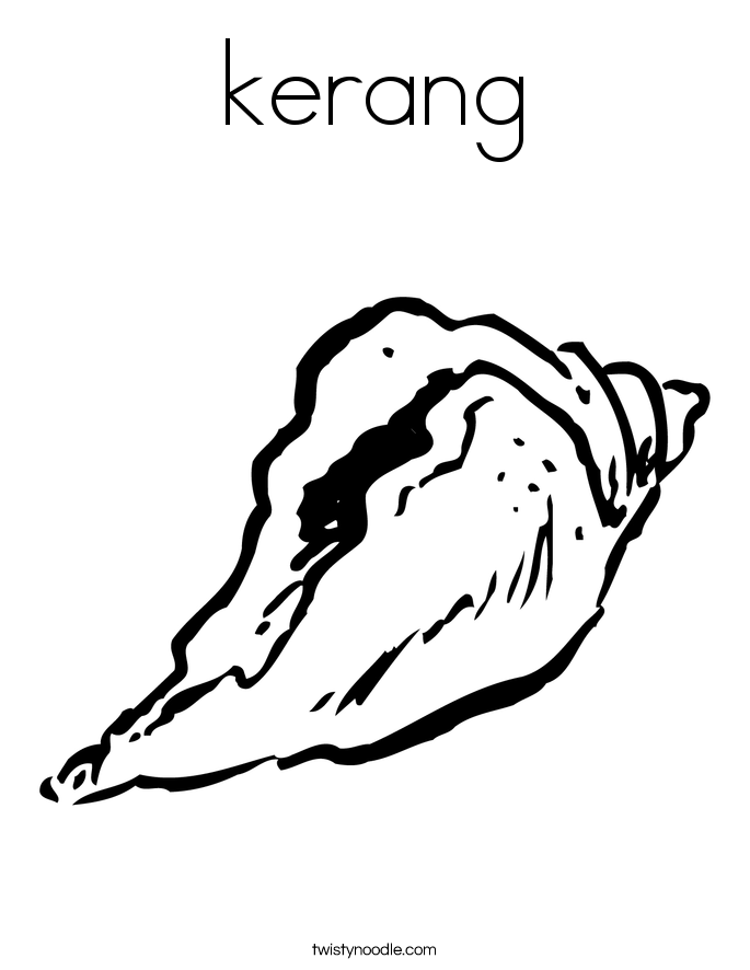 kerang Coloring Page