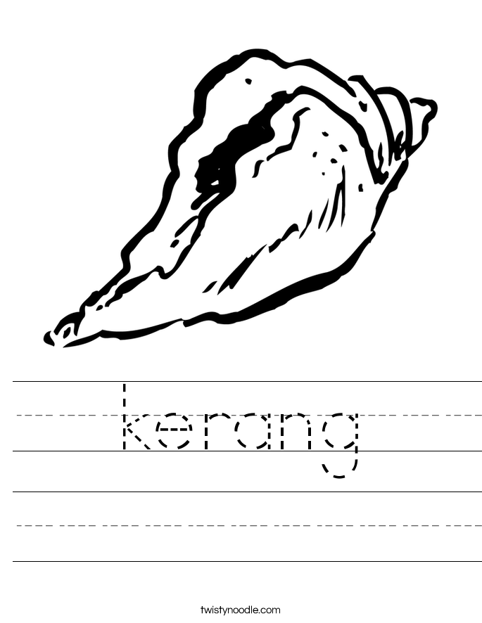 kerang Worksheet